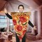 Fun Pizza Slice Unisex Costume Polyester Tunic for Kids Trick or Treat Parties